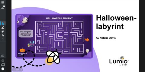 Lumio-lektion om Halloween - labyrint